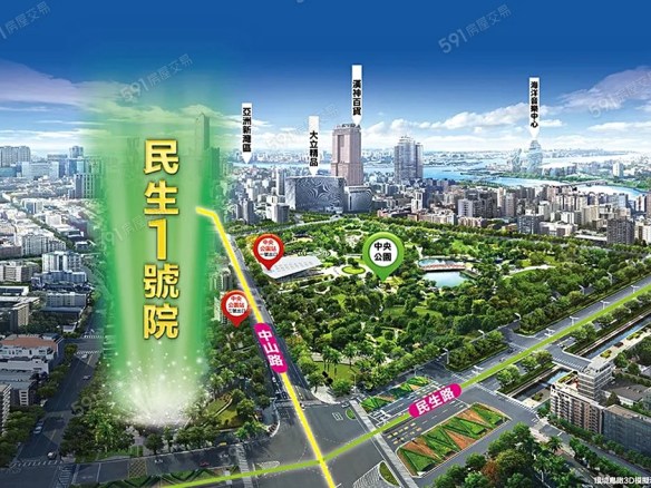 民生一號院【中央公園雙捷運首排】