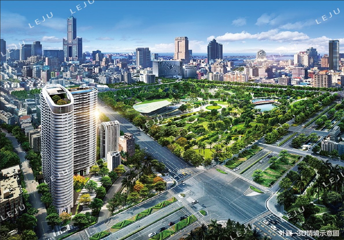 3D外觀示意 民生一號院【中央公園雙捷運首排】