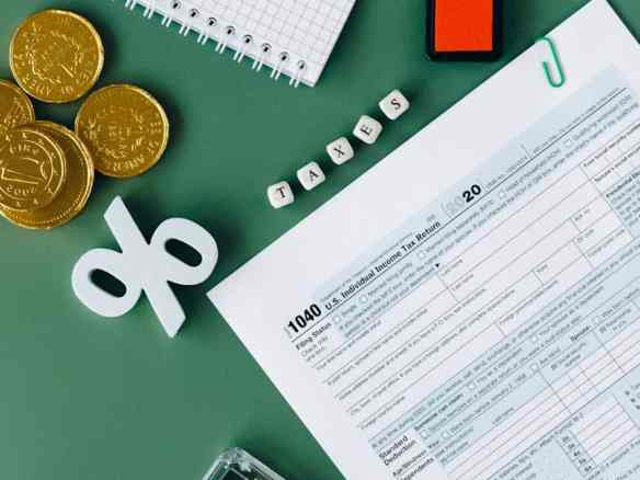 tax documents on the table